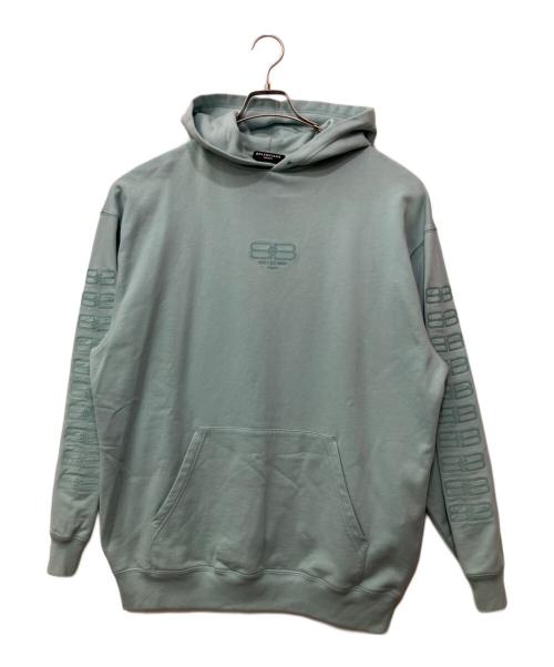 BALENCIAGA（バレンシアガ）BALENCIAGA (バレンシアガ) プルオーバーパーカー ライトグリーン サイズ:XSの古着・服飾アイテム