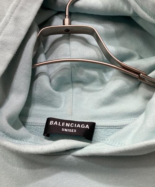 BALENCIAGA（バレンシアガ）BALENCIAGA (バレンシアガ) プルオーバーパーカー ライトグリーン サイズ:XSの古着・服飾アイテム