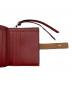 中古・古着 LOEWE (ロエベ) Compact Zip Wallet ブラウン×レッド：15000円