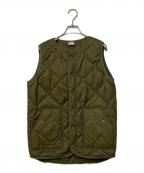Championチャンピオン）の古着「中綿キルティングベスト」｜オリーブ
