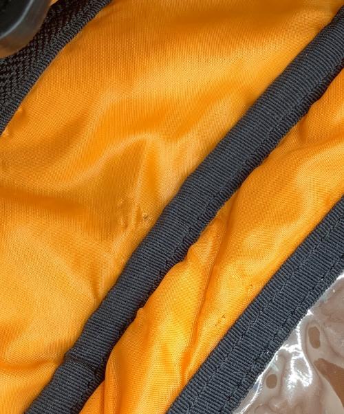 PORTER（ポーター）PORTER (ポーター) タンカー　DOCUMENT BAG W zip　ブリーフケース ブラック×オレンジの古着・服飾アイテム