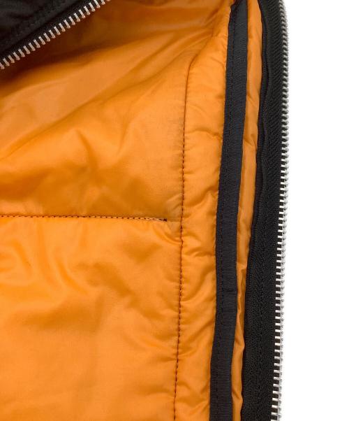 PORTER（ポーター）PORTER (ポーター) タンカー　DOCUMENT BAG W zip　ブリーフケース ブラック×オレンジの古着・服飾アイテム