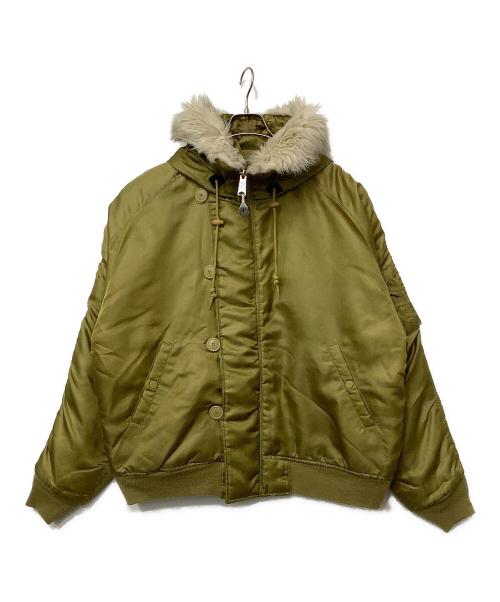 US ARMY（ユーエスアーミー）US ARMY (ユーエスアーミー) フライトジャケット カーキ サイズ:3Lの古着・服飾アイテム