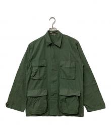 ミリタリー（ミリタリー）の古着「ミリタリーシャツジャケット」｜グリーン