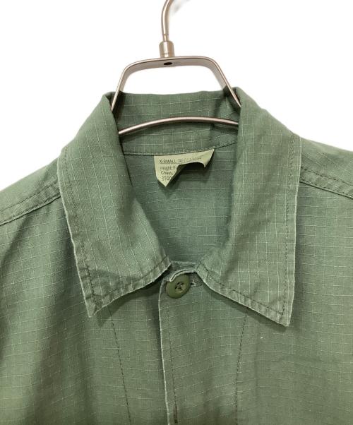 ミリタリー（ミリタリー）ミリタリー (ミリタリー) ミリタリーシャツジャケット グリーン サイズ:XS-Rの古着・服飾アイテム