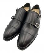 berwickバーウィック）の古着「ダブルモンクストラップシューズ」｜ブラック