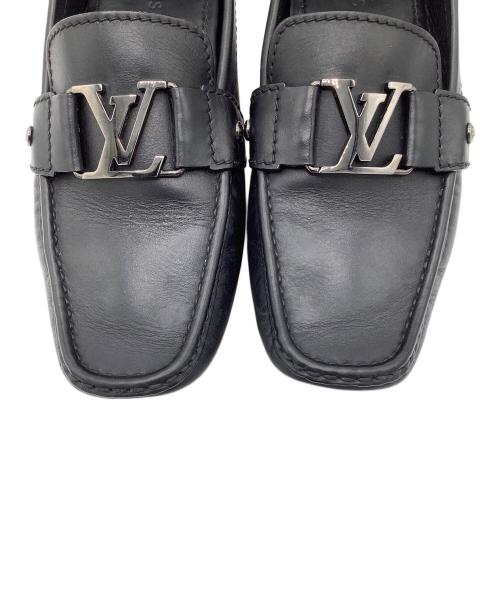 LOUIS VUITTON（ルイ ヴィトン）LOUIS VUITTON (ルイ ヴィトン) ドライビングシューズ ブラック サイズ:5　1/2の古着・服飾アイテム