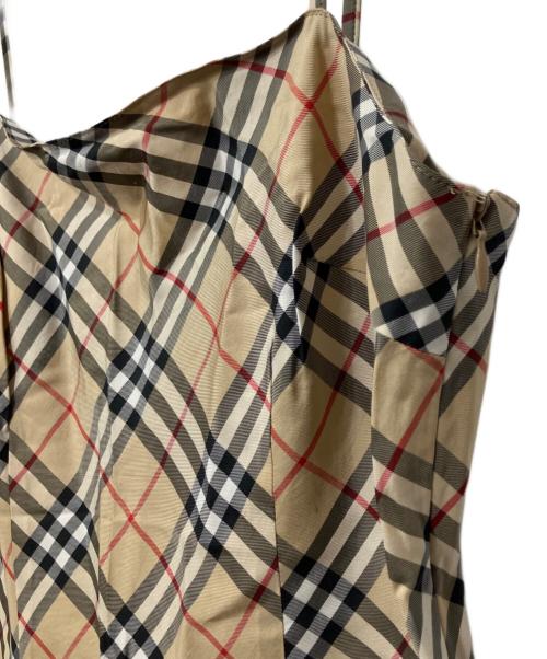 BURBERRY BLUE LABEL（バーバリーロンドンブルーレーベル）BURBERRY BLUE LABEL (バーバリーロンドンブルーレーベル) ノースリーブ・キャミソールワンピース ベージュ サイズ:38の古着・服飾アイテム