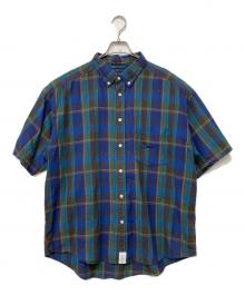 DESCENDANT（ディセンダント）の古着「半袖シャツ」｜ネイビー×グリーン