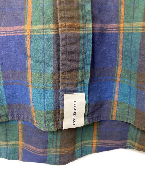 DESCENDANT（ディセンダント）DESCENDANT (ディセンダント) 半袖シャツ ネイビー×グリーン サイズ:2の古着・服飾アイテム