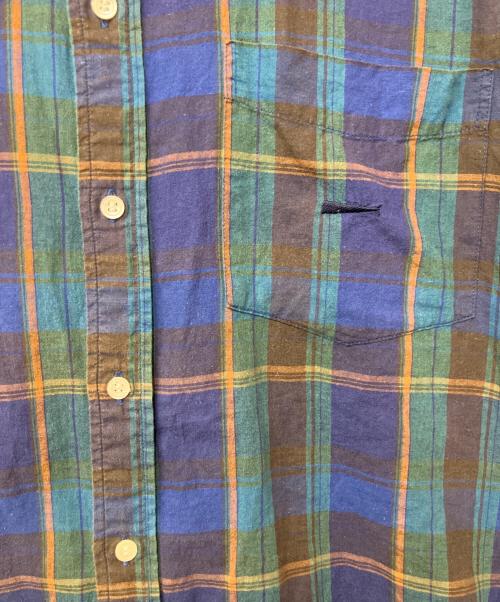 DESCENDANT（ディセンダント）DESCENDANT (ディセンダント) 半袖シャツ ネイビー×グリーン サイズ:2の古着・服飾アイテム