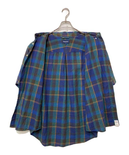 DESCENDANT（ディセンダント）DESCENDANT (ディセンダント) 半袖シャツ ネイビー×グリーン サイズ:2の古着・服飾アイテム