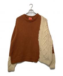 TOY DEVIL（トイデビル）の古着「ニット」｜ブラウン×ホワイト