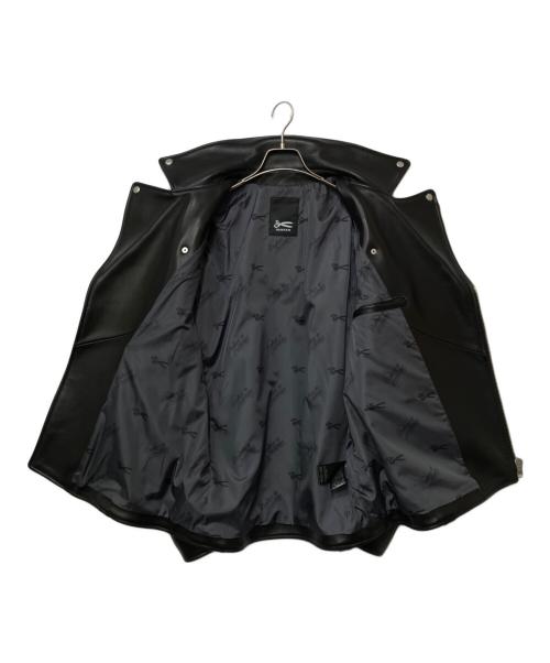 Denham（デンハム）Denham (デンハム) レザーダブルライダースジャケット ブラック サイズ:Lの古着・服飾アイテム
