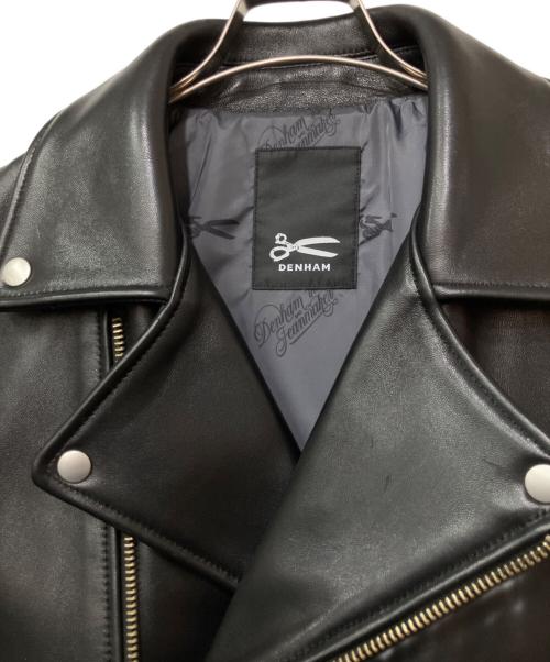 Denham（デンハム）Denham (デンハム) レザーダブルライダースジャケット ブラック サイズ:Lの古着・服飾アイテム