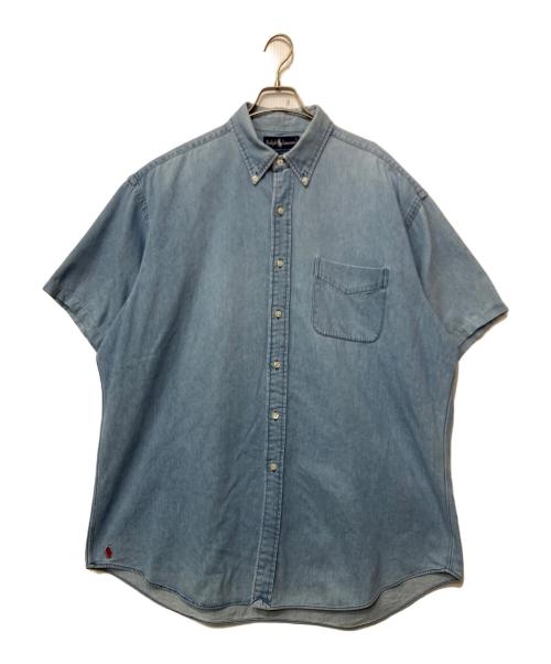 RALPH LAUREN（ラルフローレン）RALPH LAUREN (ラルフローレン) 半袖デニムシャツ ブルー サイズ:Lの古着・服飾アイテム