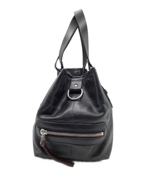 Chloe（クロエ）Chloe (クロエ) レザーハンドバッグ ブラックの古着・服飾アイテム