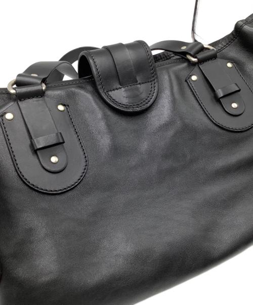 Chloe（クロエ）Chloe (クロエ) レザーハンドバッグ ブラックの古着・服飾アイテム