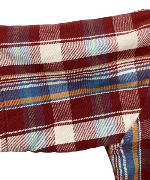 FIVE BROTHER（ファイブブラザー）FIVE BROTHER (ファイブブラザー) シャツ ブルー×レッド サイズ:Lの古着・服飾アイテム