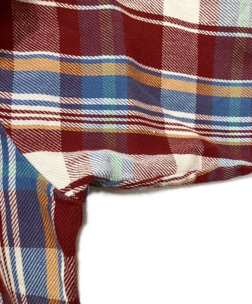 FIVE BROTHER（ファイブブラザー）FIVE BROTHER (ファイブブラザー) シャツ ブルー×レッド サイズ:Lの古着・服飾アイテム