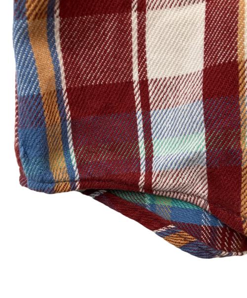 FIVE BROTHER（ファイブブラザー）FIVE BROTHER (ファイブブラザー) シャツ ブルー×レッド サイズ:Lの古着・服飾アイテム