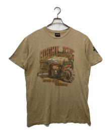 HARLEY-DAVIDSON（ハーレーダビッドソン）の古着「半袖Tシャツ」｜ベージュ