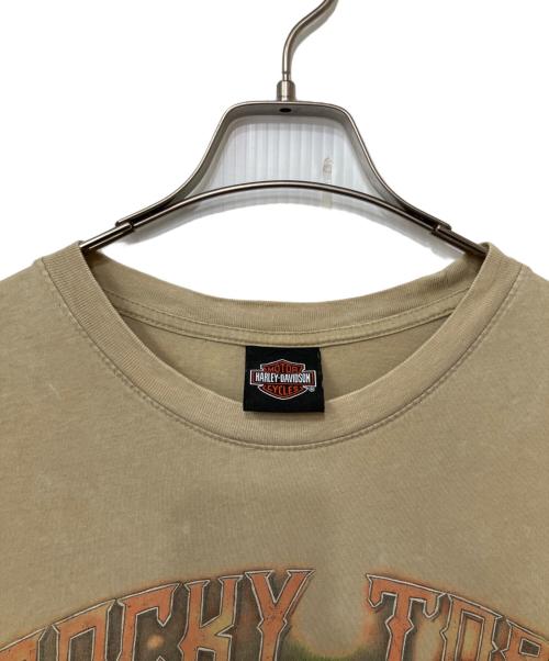 HARLEY-DAVIDSON（ハーレーダビッドソン）HARLEY-DAVIDSON (ハーレーダビッドソン) 半袖Tシャツ ベージュ サイズ:XLの古着・服飾アイテム