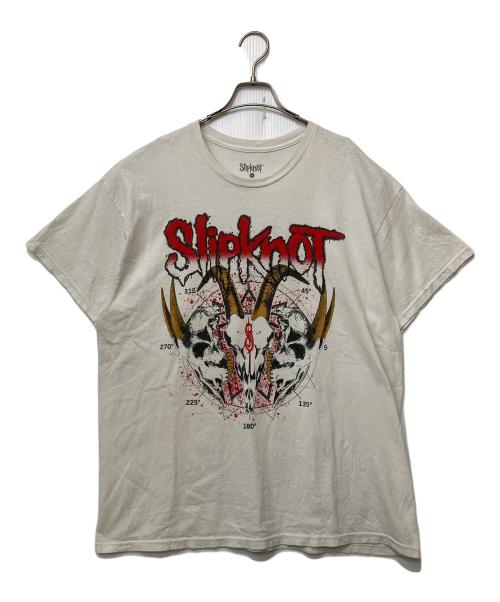 SLIPKNOT（スリップノット）Slipknot (スリップノット) 半袖Tシャツ ホワイト サイズ:XLの古着・服飾アイテム