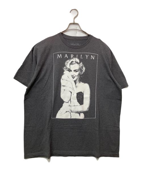 Marilyn Monroe（マリリンモンロー）Marilyn Monroe (マリリンモンロー) プリントTシャツ グレー サイズ:XXLの古着・服飾アイテム