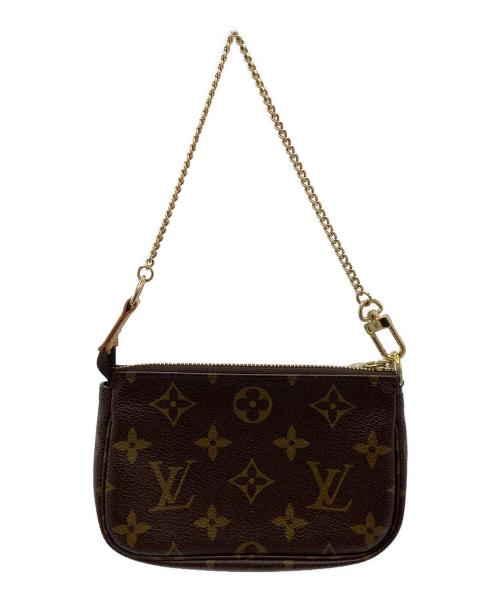 LOUIS VUITTON（ルイ ヴィトン）LOUIS VUITTON (ルイ ヴィトン) ミニ・ポシェット・アクセソワール　ポシェット ブラウンの古着・服飾アイテム