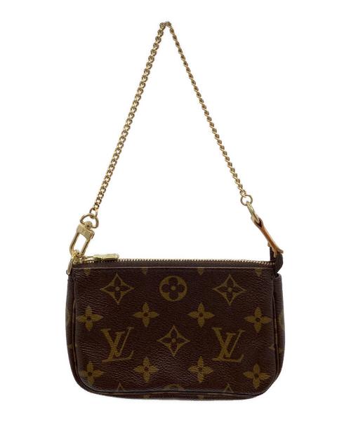 LOUIS VUITTON（ルイ ヴィトン）LOUIS VUITTON (ルイ ヴィトン) ミニ・ポシェット・アクセソワール　ポシェット ブラウンの古着・服飾アイテム