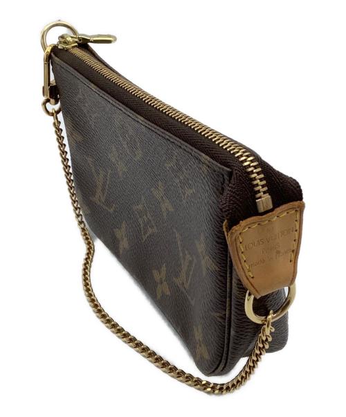 LOUIS VUITTON（ルイ ヴィトン）LOUIS VUITTON (ルイ ヴィトン) ミニ・ポシェット・アクセソワール　ポシェット ブラウンの古着・服飾アイテム