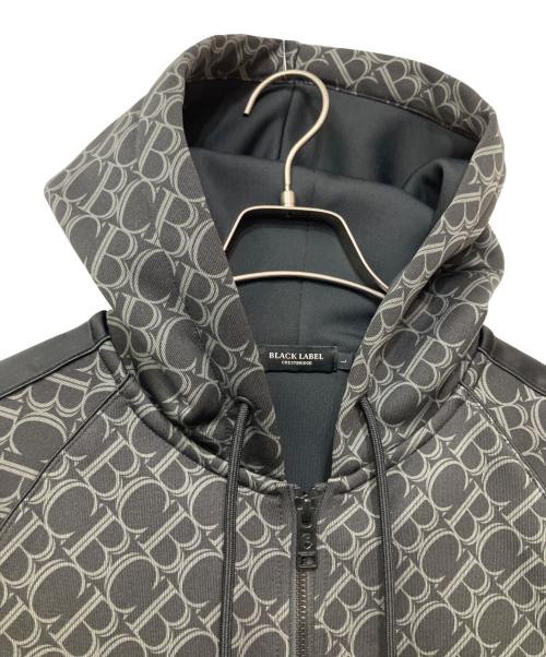 BLACK LABEL CRESTBRIDGE（ブラックレーベル クレストブリッジ）BLACK LABEL CRESTBRIDGE (ブラックレーベル クレストブリッジ) ジップパーカー ブラック サイズ:Lの古着・服飾アイテム