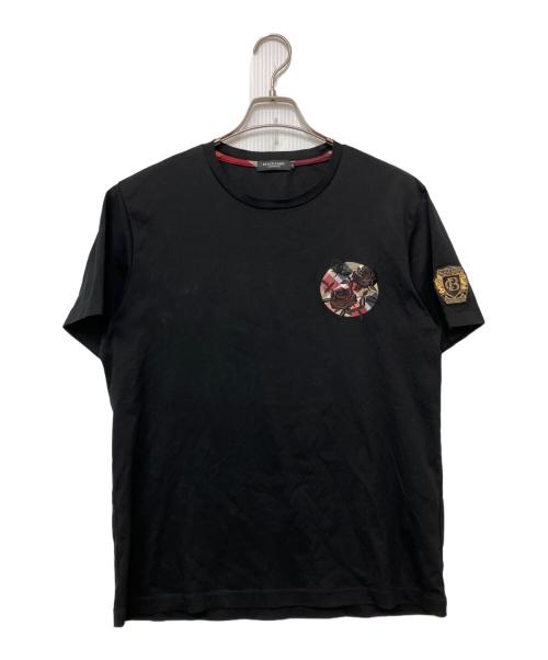 BLACK LABEL CRESTBRIDGE（ブラックレーベル クレストブリッジ）BLACK LABEL CRESTBRIDGE (ブラックレーベル クレストブリッジ) 半袖Tシャツ ブラック サイズ:Mの古着・服飾アイテム