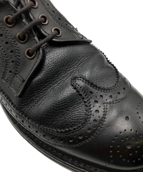 SANDERS（サンダース）SANDERS (サンダース) ウィングチップシューズ ブラック サイズ:7 1/2の古着・服飾アイテム