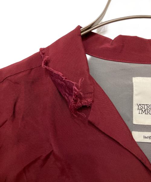 YSTRDY’S TMRRW（イエスタディズトゥモロー）YSTRDY’S TMRRW (イエスタディズトゥモロー) 半袖シャツ ワインレッド サイズ:Lの古着・服飾アイテム