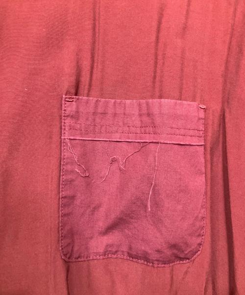 YSTRDY’S TMRRW（イエスタディズトゥモロー）YSTRDY’S TMRRW (イエスタディズトゥモロー) 半袖シャツ ワインレッド サイズ:Lの古着・服飾アイテム