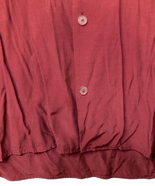 YSTRDY’S TMRRW（イエスタディズトゥモロー）YSTRDY’S TMRRW (イエスタディズトゥモロー) 半袖シャツ ワインレッド サイズ:Lの古着・服飾アイテム