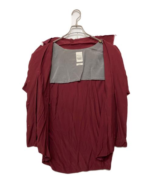 YSTRDY’S TMRRW（イエスタディズトゥモロー）YSTRDY’S TMRRW (イエスタディズトゥモロー) 半袖シャツ ワインレッド サイズ:Lの古着・服飾アイテム