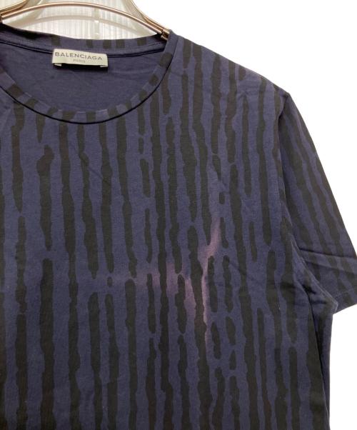 BALENCIAGA（バレンシアガ）BALENCIAGA (バレンシアガ) 半袖Tシャツ パープル×ブラック サイズ:Sの古着・服飾アイテム