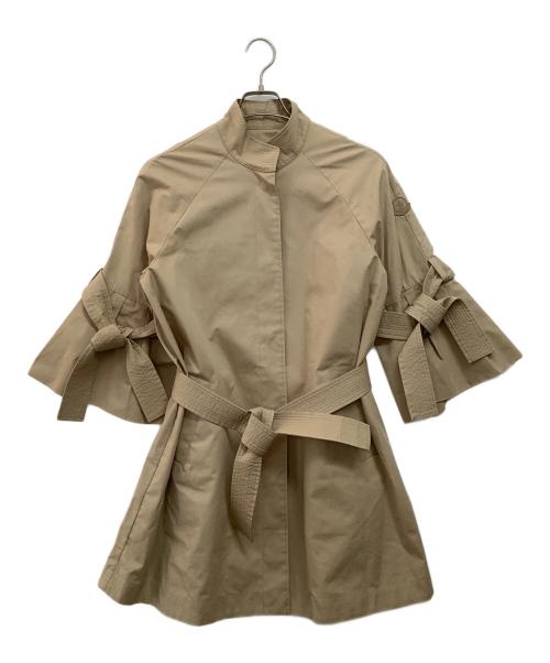 MONCLER（モンクレール）MONCLER (モンクレール) ミディアムコート ベージュの古着・服飾アイテム