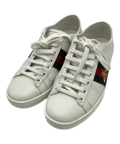 GUCCI（グッチ）GUCCI (グッチ) シェリービー　ローカットスニーカー ホワイト サイズ:35　1/2の古着・服飾アイテム