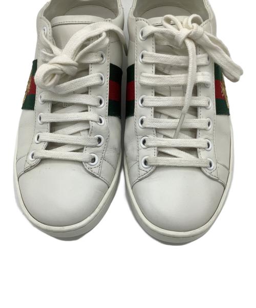 GUCCI（グッチ）GUCCI (グッチ) シェリービー　ローカットスニーカー ホワイト サイズ:35　1/2の古着・服飾アイテム