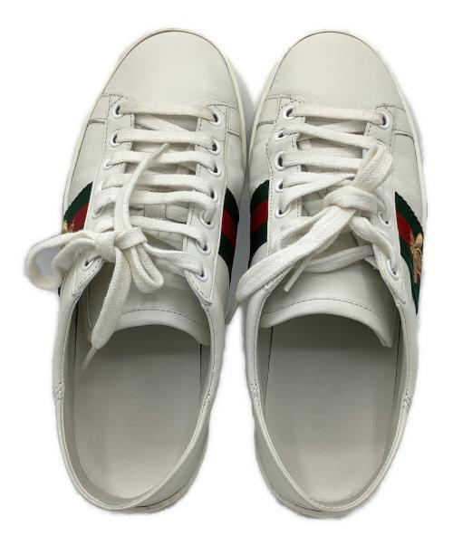 GUCCI（グッチ）GUCCI (グッチ) シェリービー　ローカットスニーカー ホワイト サイズ:35　1/2の古着・服飾アイテム