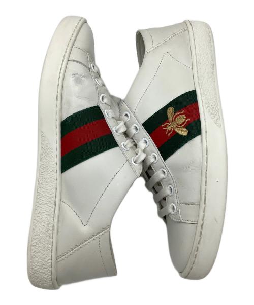 GUCCI（グッチ）GUCCI (グッチ) シェリービー　ローカットスニーカー ホワイト サイズ:35　1/2の古着・服飾アイテム