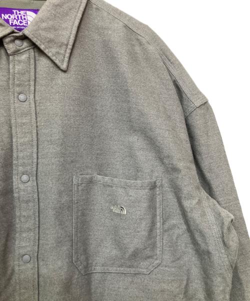 THE NORTHFACE PURPLELABEL（ザ・ノースフェイス パープルレーベル）THE NORTHFACE PURPLELABEL (ザ・ノースフェイス パープルレーベル) 長袖シャツ グレー サイズ:XLの古着・服飾アイテム