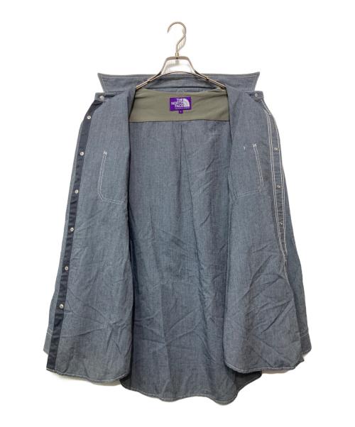 THE NORTHFACE PURPLELABEL（ザ・ノースフェイス パープルレーベル）THE NORTHFACE PURPLELABEL (ザ・ノースフェイス パープルレーベル) 長袖シャツ インディゴ サイズ:Lの古着・服飾アイテム