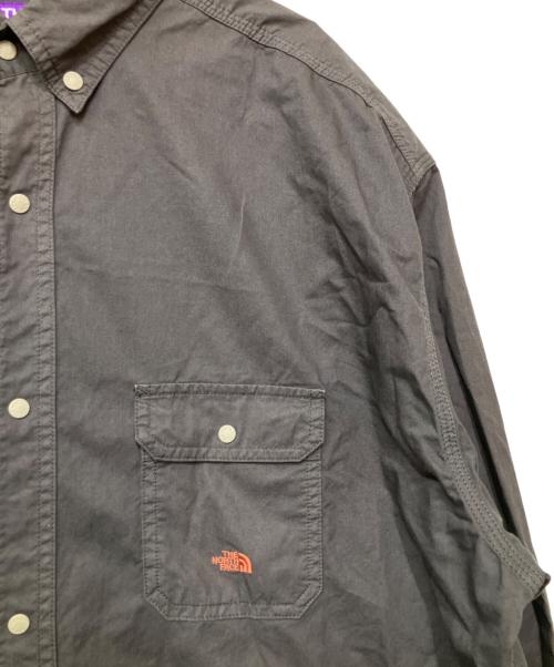 THE NORTHFACE PURPLELABEL（ザ・ノースフェイス パープルレーベル）THE NORTHFACE PURPLELABEL (ザ・ノースフェイス パープルレーベル) 長袖シャツ グレー サイズ:Lの古着・服飾アイテム