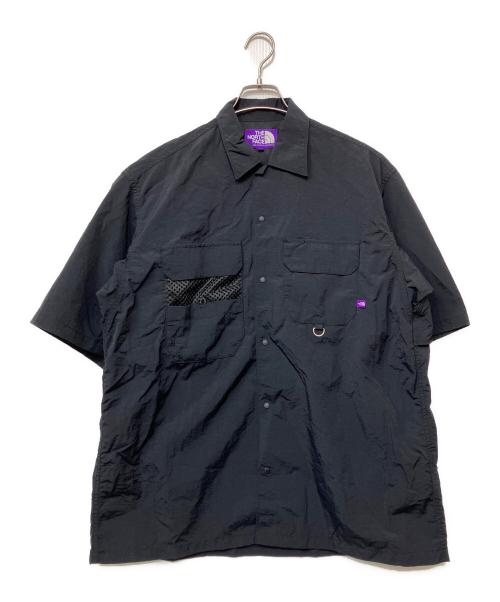 THE NORTHFACE PURPLELABEL（ザ・ノースフェイス パープルレーベル）THE NORTHFACE PURPLELABEL (ザ・ノースフェイス パープルレーベル) 半袖シャツ ブラック サイズ:Mの古着・服飾アイテム