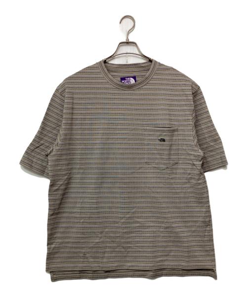 THE NORTHFACE PURPLELABEL（ザ・ノースフェイス パープルレーベル）THE NORTHFACE PURPLELABEL (ザ・ノースフェイス パープルレーベル) 半袖カットソー グレー サイズ:Lの古着・服飾アイテム